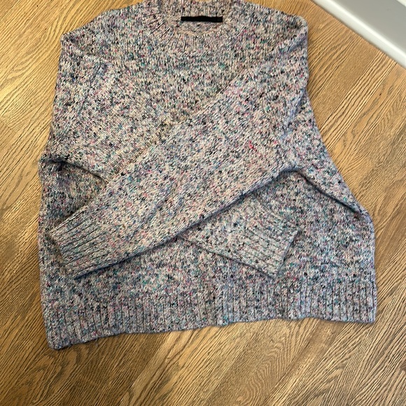 Jenni Kayne Cropped Cocoon Crewneck in Multi Marl - Picture 6 of 14